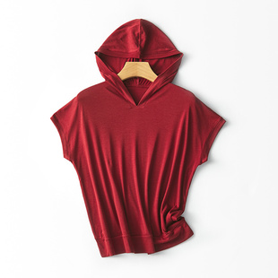 ￥489 秒！ 福利  含天丝连帽小飞袖短袖T恤春上7号31A7 特