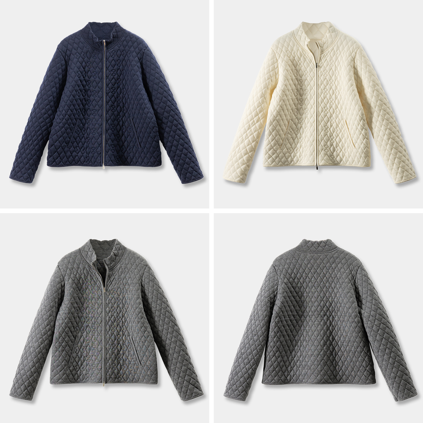 法柜奢货60支精纺羊毛菱格棉服