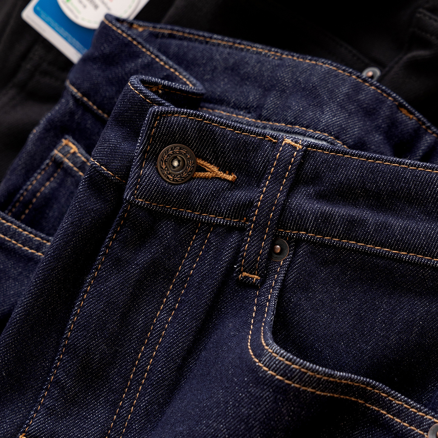 腿型救星法G磨毛微喇九分牛仔裤