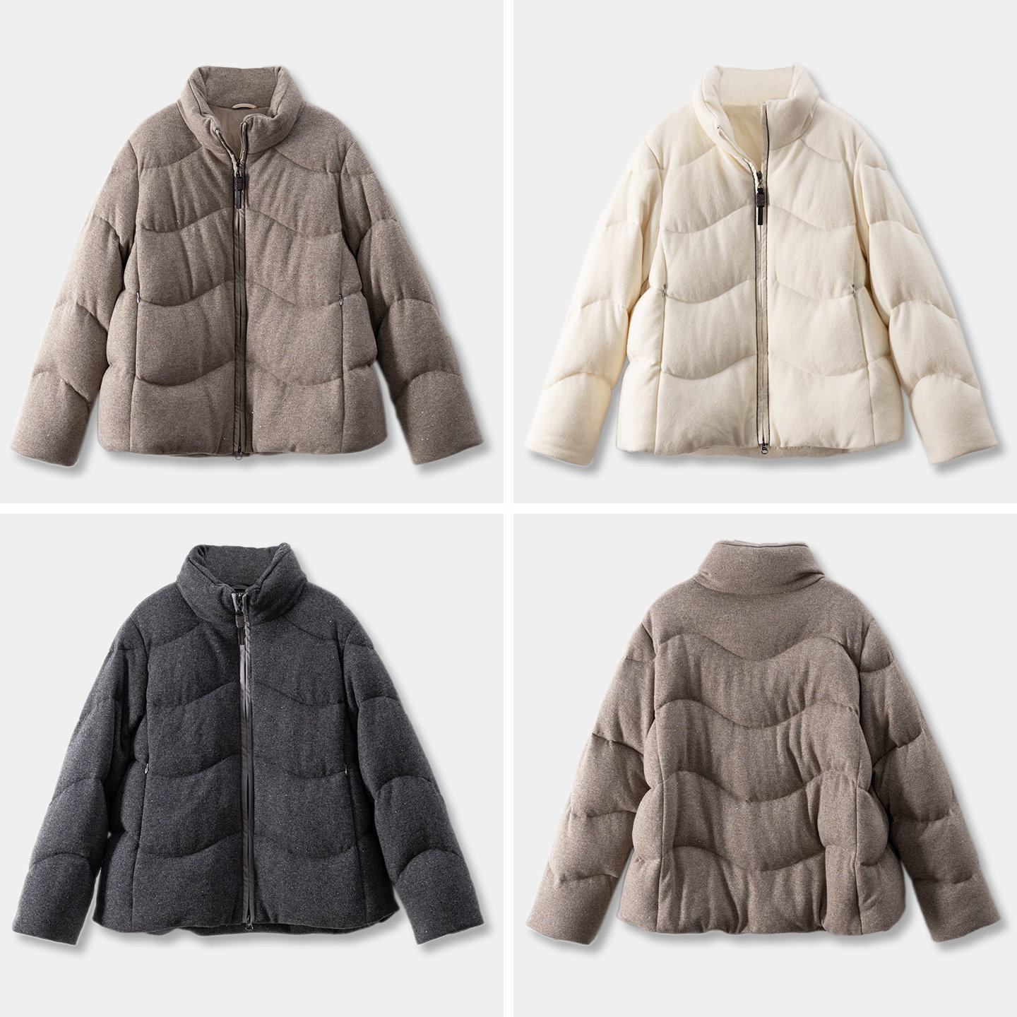 奢贵B^C100羊毛90白鹅绒羽绒服