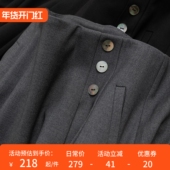 H春上7号 特 高腰大摆显瘦含羊毛半身裙伞裙18G3 英G柜 优雅职场