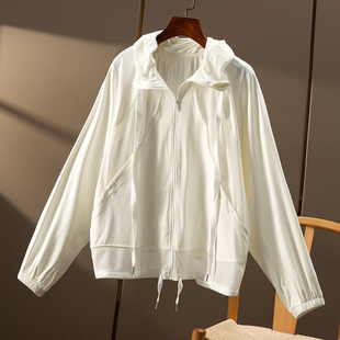 花苞领宽松遮阳外套春天家女2Z77 UPF100 ￥秒 冰感会呼吸