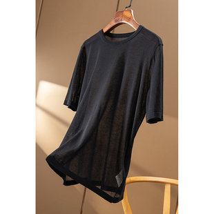 法柜极简圆领针织衫 ￥218 棉 薄透有质感 春天家女8W24 秒