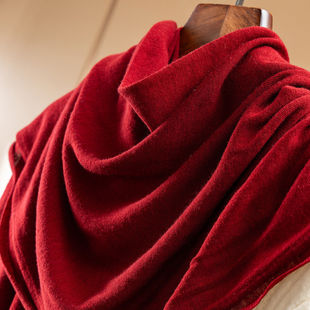 特 法G造型神器轻柔100羊毛围巾披肩女59I1 H春上7号 静奢老钱