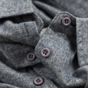 衬衫 法G篙品休闲亚麻棉磨毛宽松长袖 女33I0 笈简高智 H春上7号