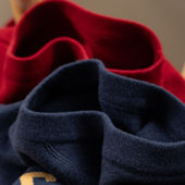 H春上7号 徽章100棉双面织毛衣D女09G0 学院风 外贸原D 早春美式