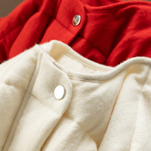 H春上7号 质感高货 法柜1W+100羊毛呢90鹅绒圆领羽绒服D女17J6