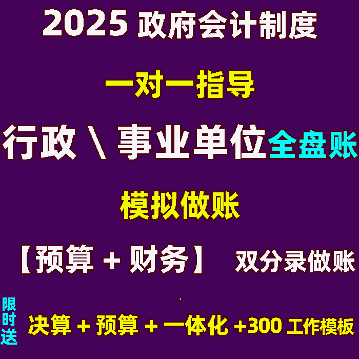 政府行政事业单位会计送决算预算管理一体化教程会计做账真账实训