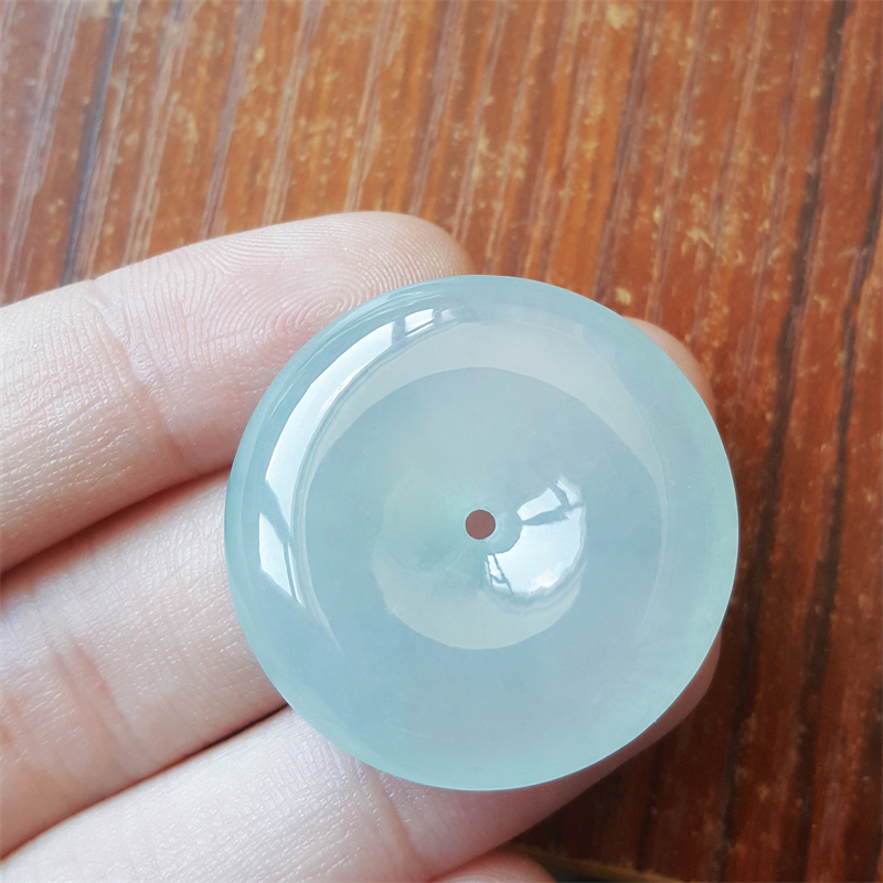 现货缅甸天然翡翠平安扣吊坠冰种翡翠吊坠A货翡翠怀古挂件玉吊坠