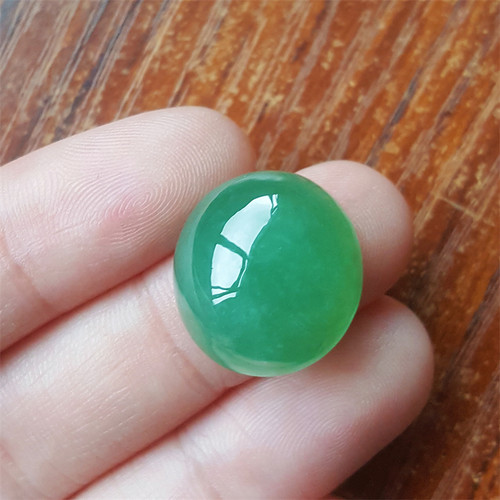 缅甸翡翠蛋面冰种翡翠戒面正品
