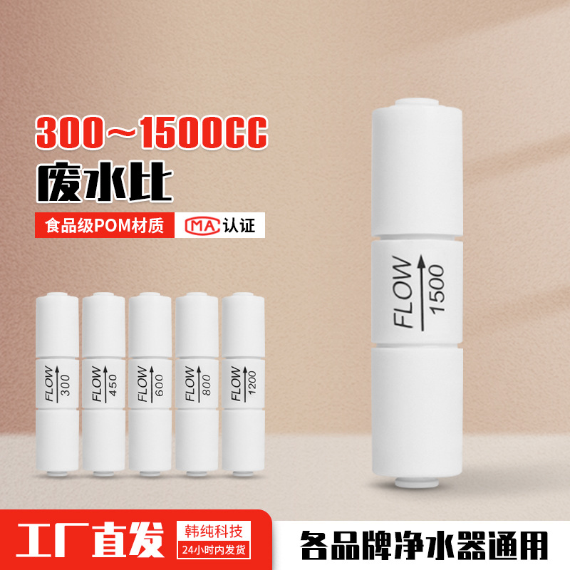 净水器300CC600CC800cc1200CC废水比2分快插400G纯水机RO膜配件hc