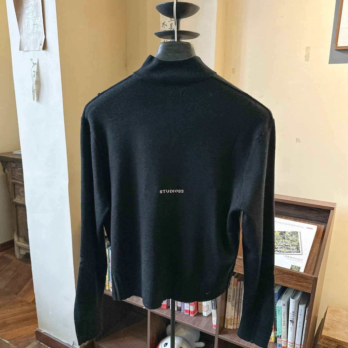【SUNTEEZA]AS24S正确版字母LOGO徽标刺绣男女同款针织衫拉链外套
