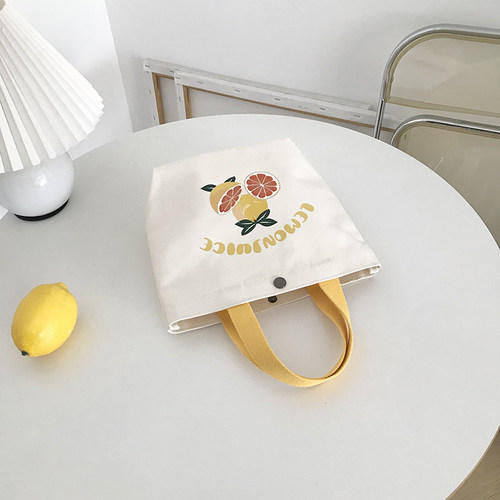 手提袋印花小号清新纯棉帆布