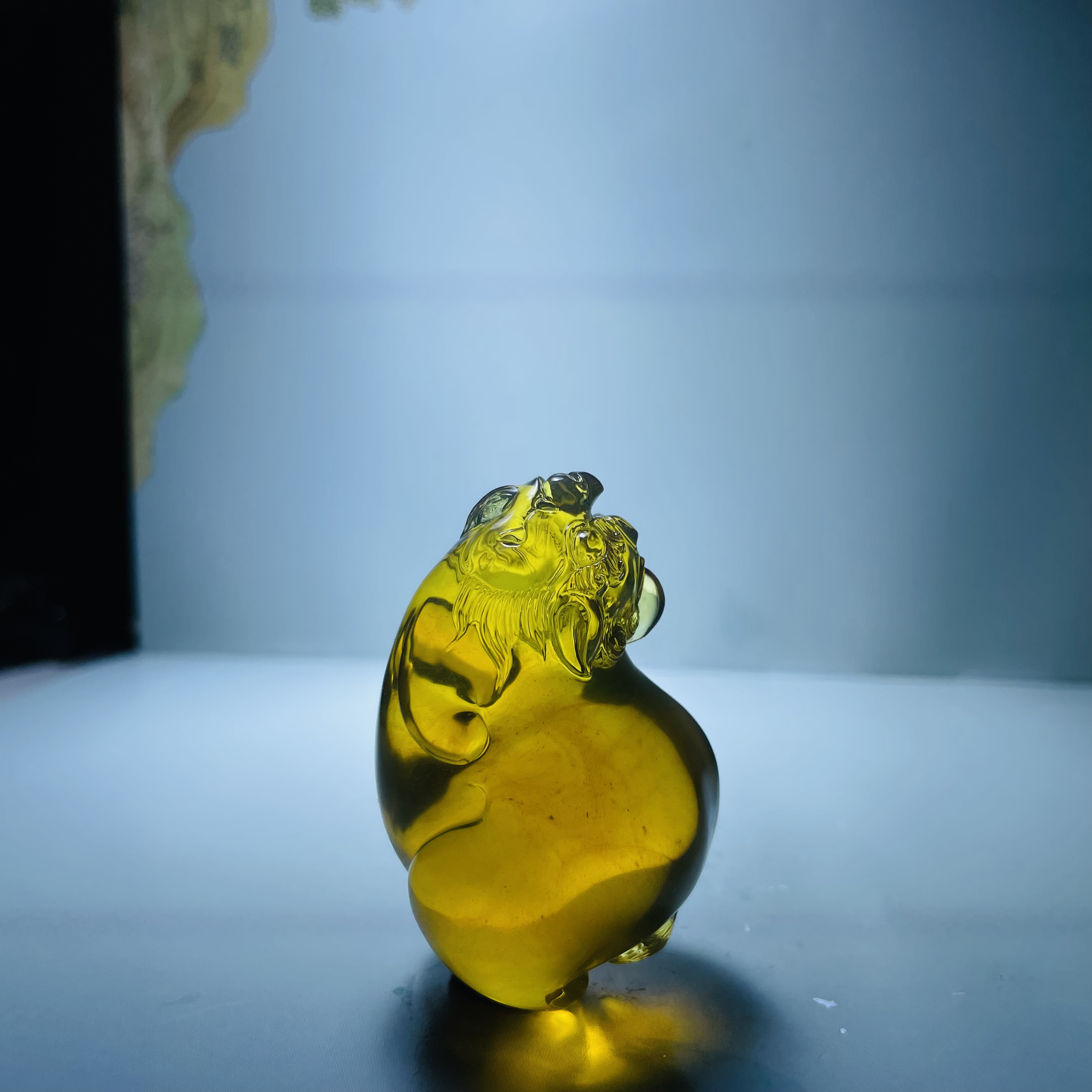 天然琥珀立体貔貅