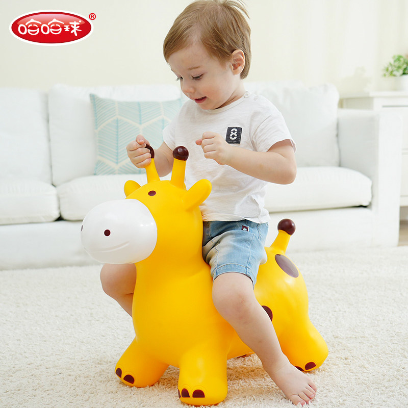 哈哈球儿童跳跳马婴儿宝宝防摔小马充气幼儿骑马玩具一岁2026新款