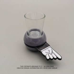 指谁谁喝光！俄罗斯酒令轮转盘游戏喝酒聚会助兴玩具道具酒吧KTV