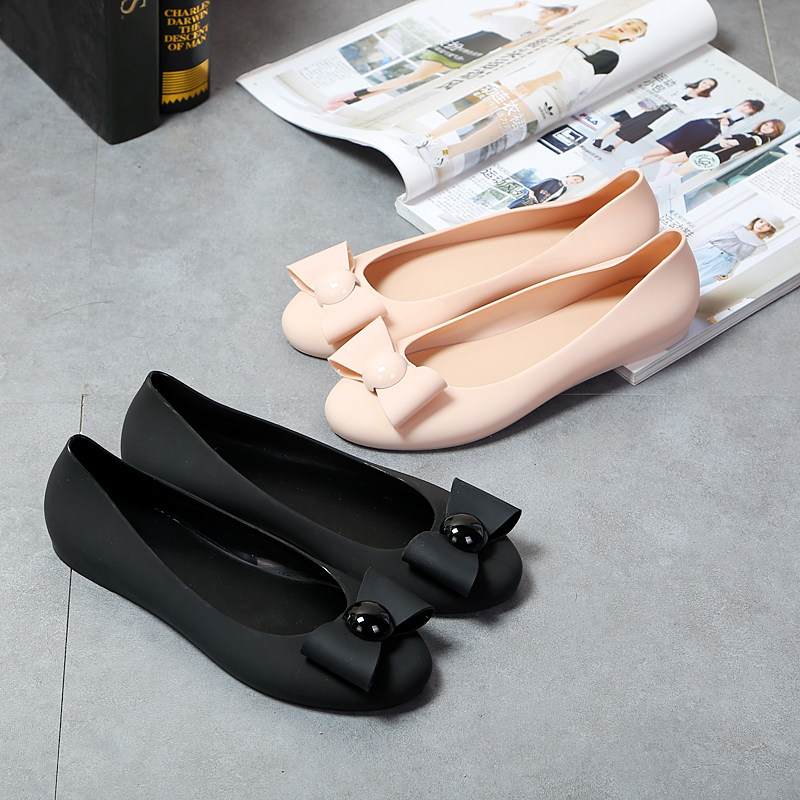 summer Shallow mouth melissa bow Baotou Flat shoes Rain shoes waterproof Flat heel sandals Beach shoesin the Women's Shoes, Sandals  category - from Buy2taobao.com to provide professional Taobao agent buy service