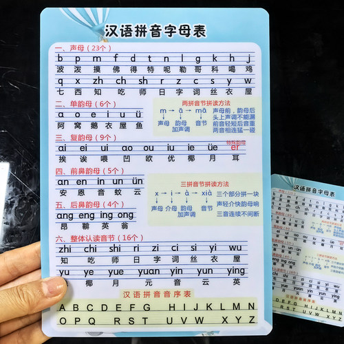 加强版拼音字母表带音序带汉字