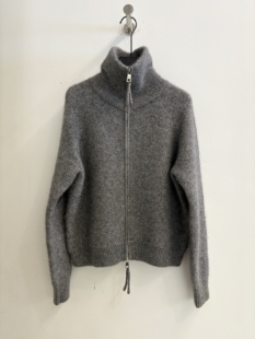 百搭双拉链简约兔毛慵懒风毛衣针织衫 韩国东大门2025秋冬新款 时尚