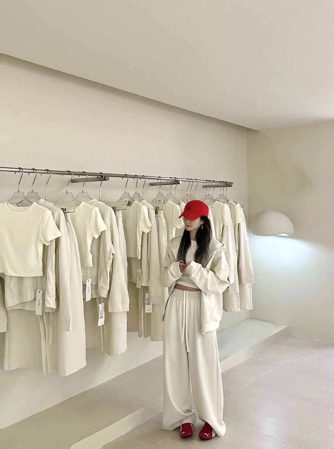 欧洲站2025冬季新款女装时尚休闲套装灰4色连帽卫衣+长裤两件套