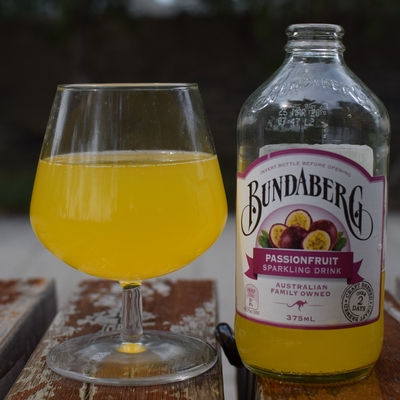 6瓶 澳洲进口Bundaberg宾得宝果味汽水饮料375ml装 百香果口味