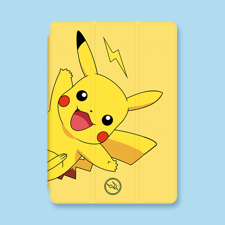 适用iPad苹果平板电脑保护套a2197/a2270/a2602外壳全包卡通支架皮套10.2英寸套子老款新款防摔9.7可爱皮卡丘