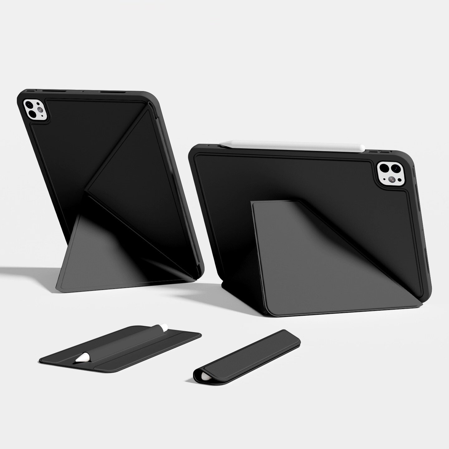 2025苹果ipad11保护壳air7双面夹air654轻薄边框防摔ipadpro保护套iPad10平板mini7磁吸旋转支架13寸12.9笔袋