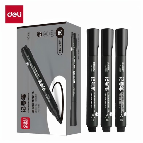 得力记号笔防水耐光不易褪色