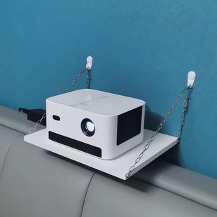 投影仪壁挂支架免打孔可调节角度床头墙上路由器wifi通用置物架子