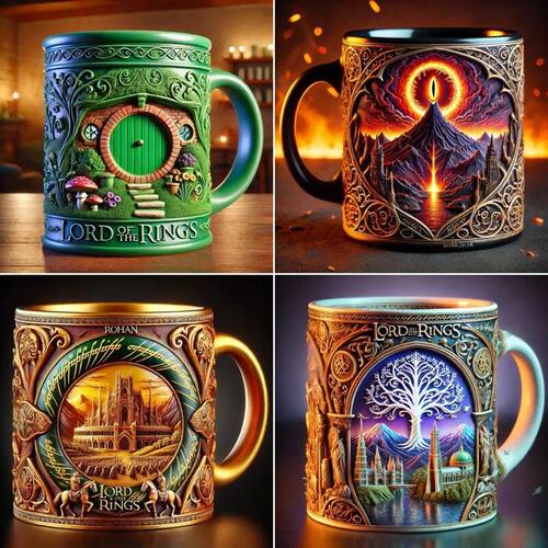 跨境新品Lord of the Rings Themed Mug指环王主题马克杯咖啡杯