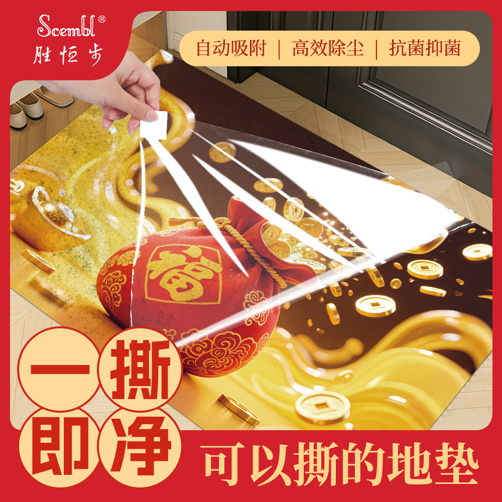 胜恒步入户门地垫进门口一次性粘入户地垫