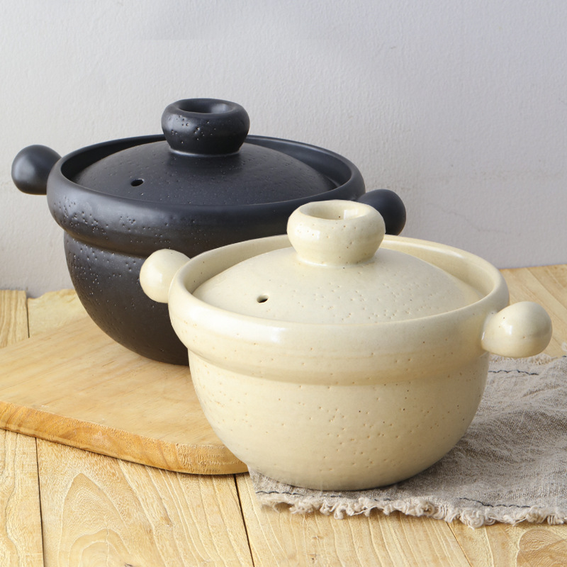 万古烧饭釜双盖土锅炖煮炖肉砂锅