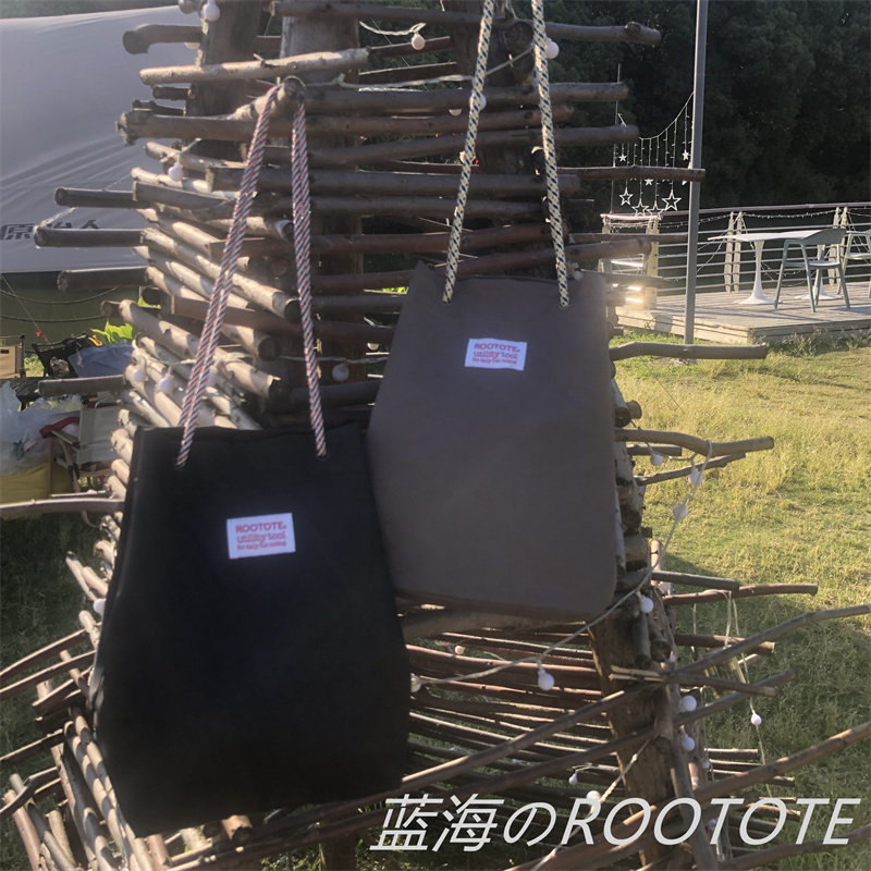 日本单ROOTOTE小款软质休闲女包迷你托特单肩斜挎轻薄防水布袋子