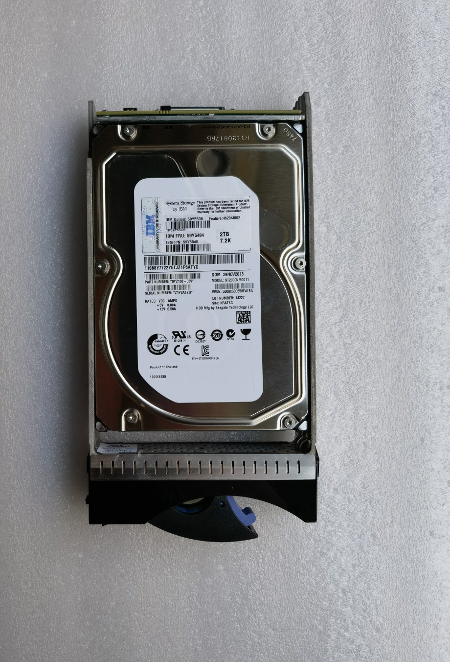 IBM 4620 59Y5536 59Y5484 2T SATA-FC DS4700 DS5020存储硬盘