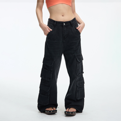 JUMPNEXT复古做旧多口袋工装裤