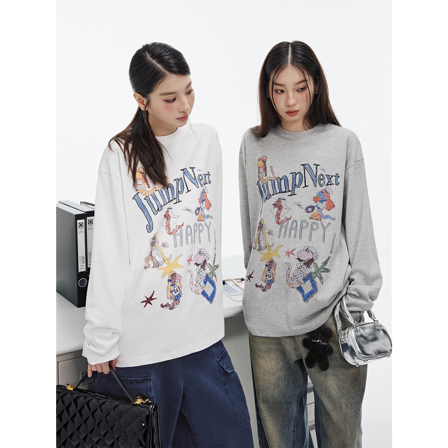 JUMPNEXT蛇年限定卡通小蛇长袖T