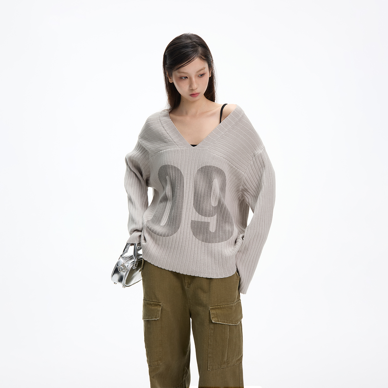 JUMPNEXT复古宽松设计感针织球衣