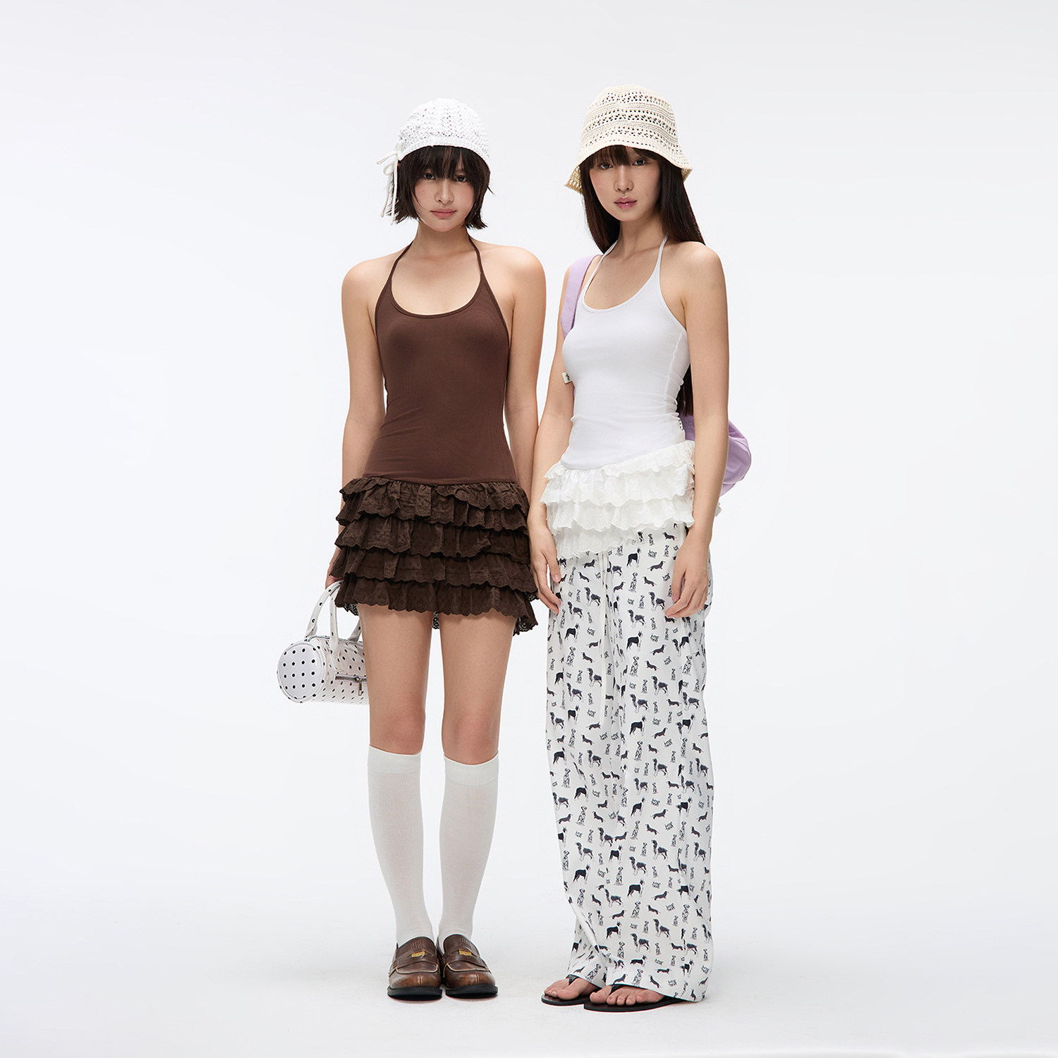 JUMPNEXT小众设计挂脖吊带裙