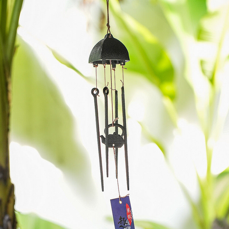 火箸风铃 日本进口铸铁风铃南部铁器家居挂饰铃铛装饰祝福送礼物