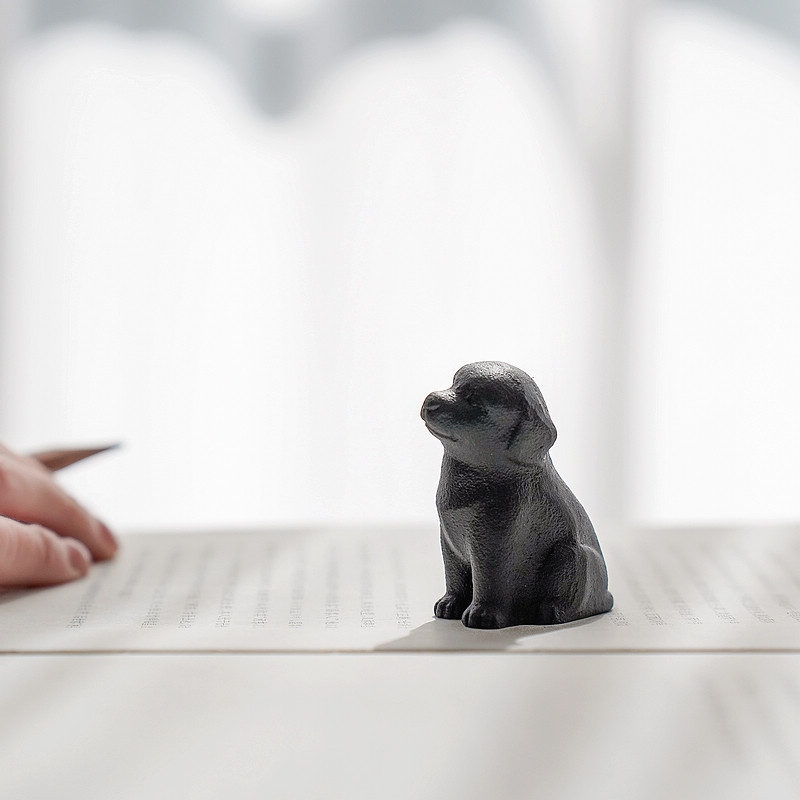 日本巖鑄進口生肖狗擺件南部鐵器