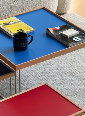 中古包豪斯茶几家用小户型不锈钢边几北欧设计师款客厅方形咖啡桌