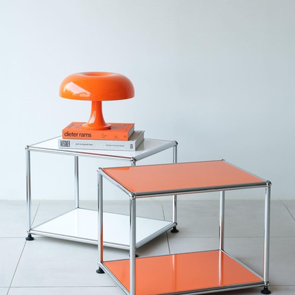 中古不锈钢USM模块茶几客厅卧室边几简约现代家用小户型ins茶几