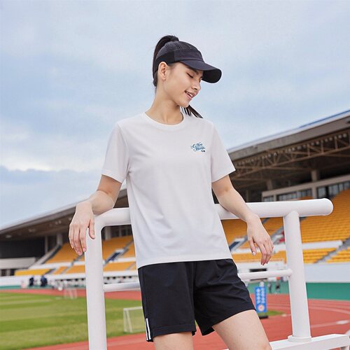 李宁女子冰感吸湿短袖T恤