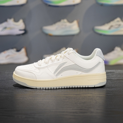 李宁系带男子板鞋低帮休闲鞋