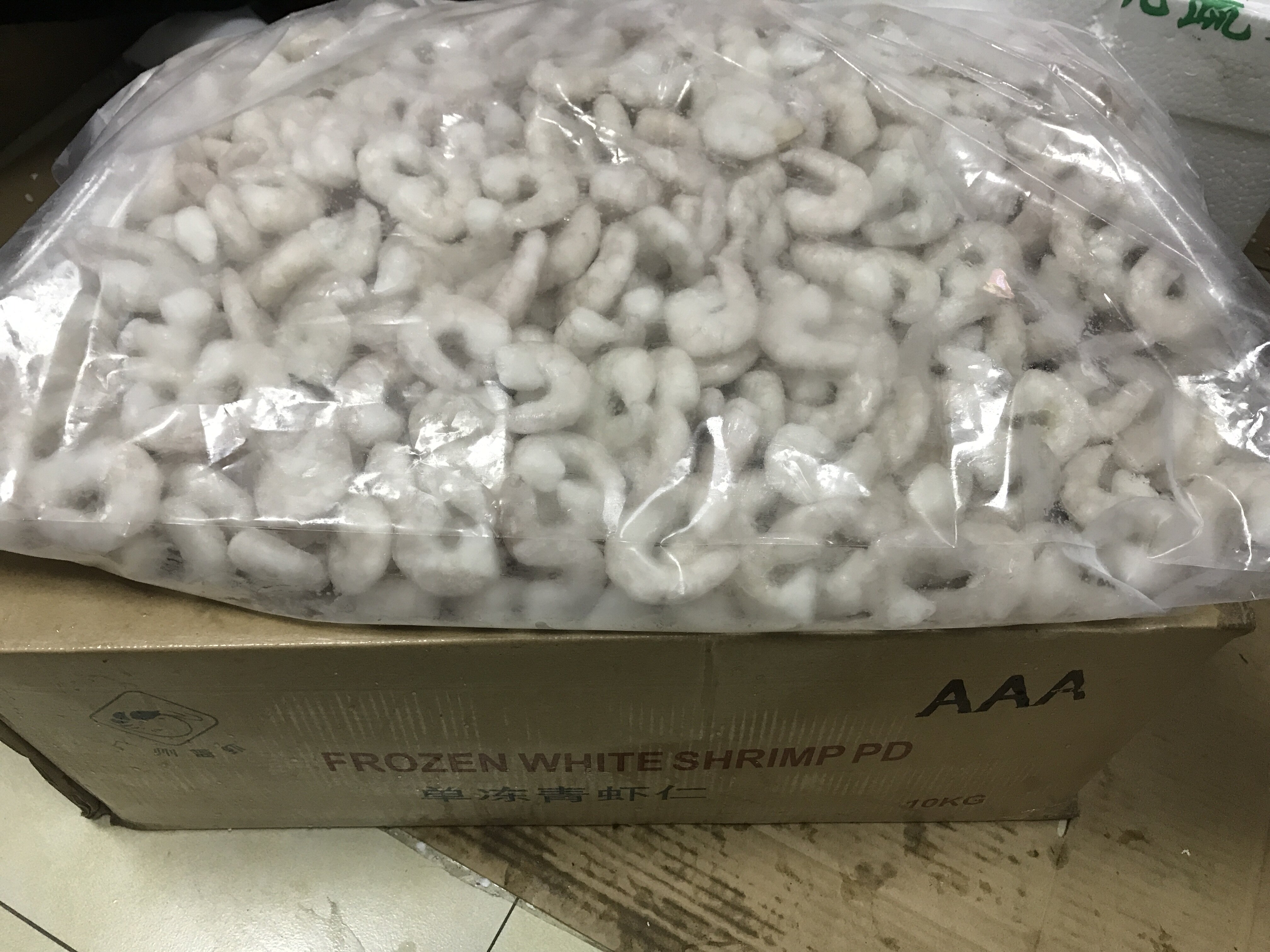 单冻青虾仁活剥冷冻青虾仁 青虾仁71/90南美青虾仁净重14斤