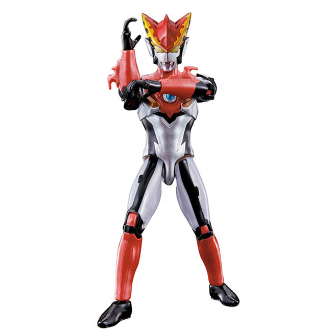 【孩仕宝】玩具模型 罗布奥特曼 罗索 烈火形态 超可动人偶 万代