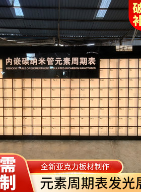 亚克力发光元素周期表展示柜酒柜