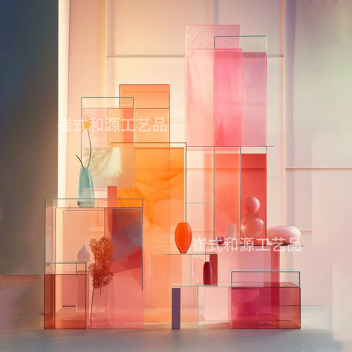 亚克力彩色半透明展示盒