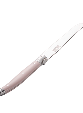 法国André Verdier DEBUTANT淡粉高级正餐刀西餐刀具牛排刀23cm