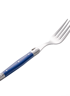 法国André Verdier DEBUTANT新蓝色 正餐不锈钢西餐叉高级牛排叉